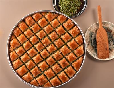 Fıstıklı Özel Kare Baklava Tepsi